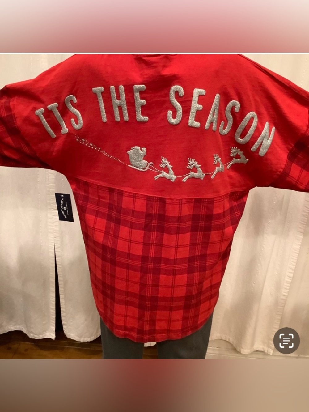 Spirit Jersey CHRISTMAS Tis The Season Disney Long Sleeve NWOT limited edition